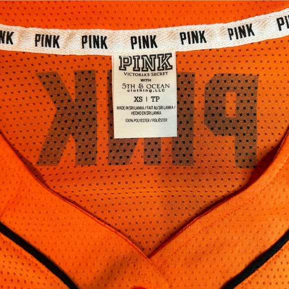 Pink by Victoria’s Secret Orange Friday San Francisco Giants MLB Baseball Jersey - Picture 6 of 7